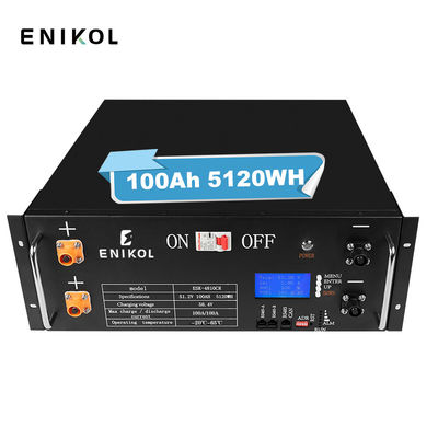 24V 200Ah batteria al litio ferro pacchetto rack montato Lifepo4 48V 100ah batteria solare