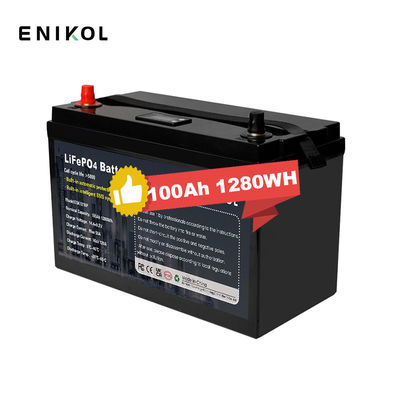 12V 100ah RV LiFePo4 Batteria di stoccaggio dell'energia Batteria solare agli ioni di litio