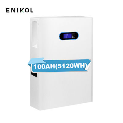 Batteria LiFePo4 montata a parete da 100h per interni