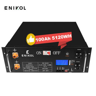 Batteria Li-ion LiFePo4 impilabile 24V 200ah Batteria solare ricaricabile 100ah 48V