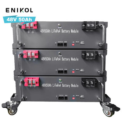 Immagazzinamento di energia LiFePo4 impilabile Montaggio della batteria 50ah 48V batteria al litio