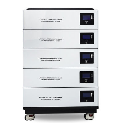 Batteria LiFePo4 impilabile per uso domestico 100ah 200ah 400ah 48v Batteria di stoccaggio dell'energia 5kw