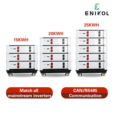 Sistema di energia solare da 48V 51.2v Lifepo4 100ah 200ah Batteria al litio impilabile per la casa
