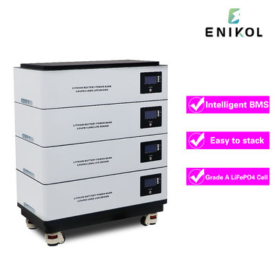 Immagazzinamento di energia Casalinga Cella di fosfato di ferro di litio 51.2V 100Ah Batteria solare di litio 48V