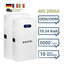 Energia solare 51.2V batteria al litio ferro fosfato 200AH sistema di accumulo di energia domestica