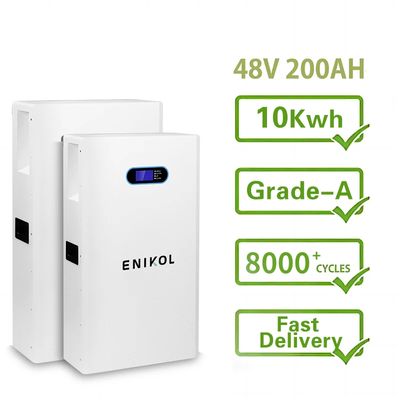 Batteria agli ioni di litio da 48 volti Montaggio a parete 200Ah 51.2V LiFePo4 Batteria powerwall