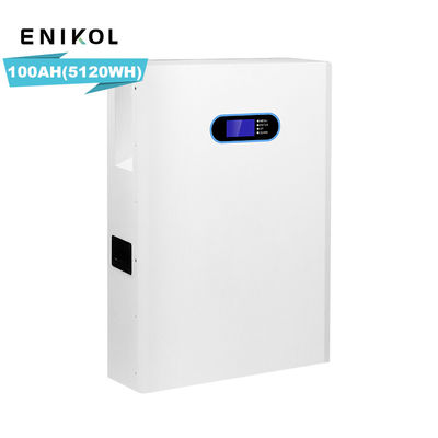 Costruito in BMS 48v 100ah Lifepo4 batteria di potenza di parete montata a casa batteria di energia solare