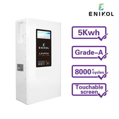 Lifepo4 51.2V 48V 200AH batteria solare con BMS e touch screen di comunicazione