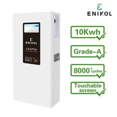 51.2V Batteria LiFePo4 montata a parete con schermo tattile 48V 200AH 300AH Batteria al litio
