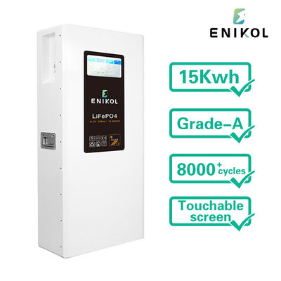 Alta capacità di stoccaggio 48V LiFePO4 Batteria solare schermo palpabile CE MSDS certificato