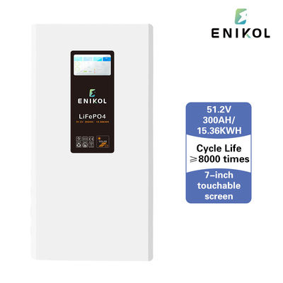 Batteria solare a foglio acrilico nero 48V Lifepo4 200AH 300AH con tensione nominale 51.2V