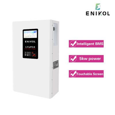51.2V batteria al litio ferro fosfato 100AH LiFePO4 batteria solare con BMS 48V 100AH 5120WH