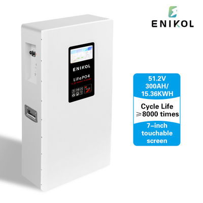 Batteria di accumulo di energia per uso domestico da 300AH con tensione nominale di 51,2 V e BMS integrato