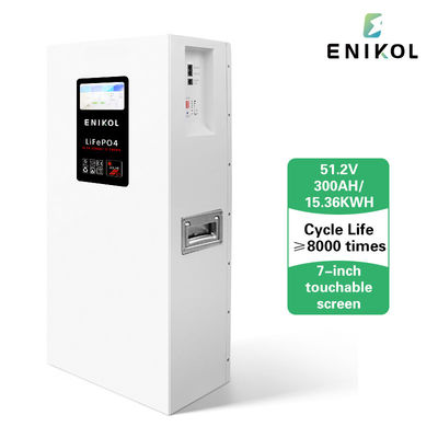 Home Solar 300AH LiFePo4 Battery Power Wall montato con RS485 RS232 Comunicazione BMS incorporato in BMS