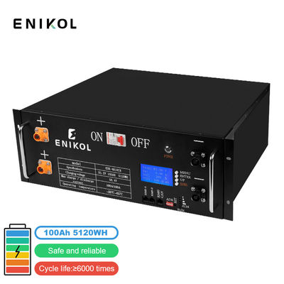 Batteria al litio polimerico da 48v 100ah Vita del ciclo ≥ 6000 volte per il sistema di energia solare