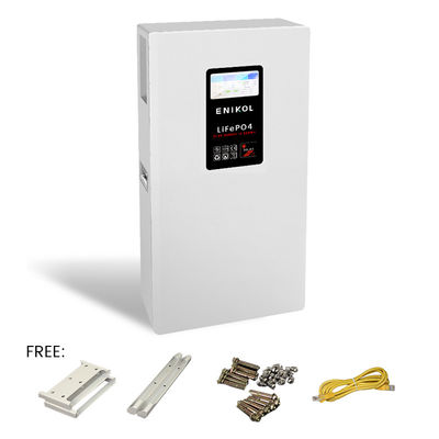 51.2V 300Ah LiFePO4 Batteria 48V Batteria al litio 15kwh Montaggio a parete Con touch screen da 7 pollici