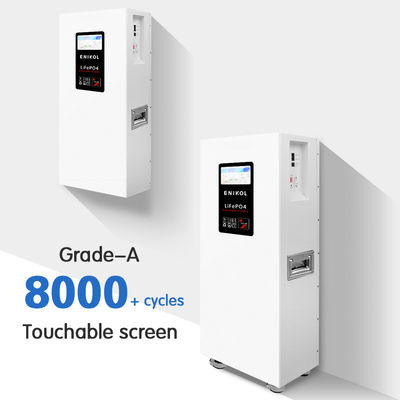 Display touch screen da 7 pollici Batteria di accumulo di energia per la casa Batteria al litio da 51.2v 15KWH