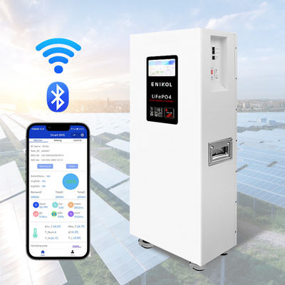 Lungo ciclo di vita 7 pollici touch screen 48V batteria solare WIFI / Bluetooth 10KWH Lifepo4