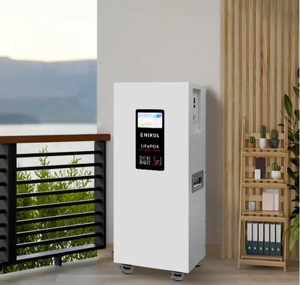 51.2V Batteria al litio a parete Batteria di accumulo di energia domestica a ruote verticali 300AH 15.36KWH