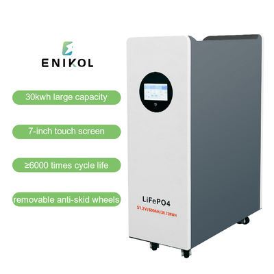 Home Energy Storage 51.2v 30kwh Batteria al litio 600ah 48V batteria solare Lifepo4