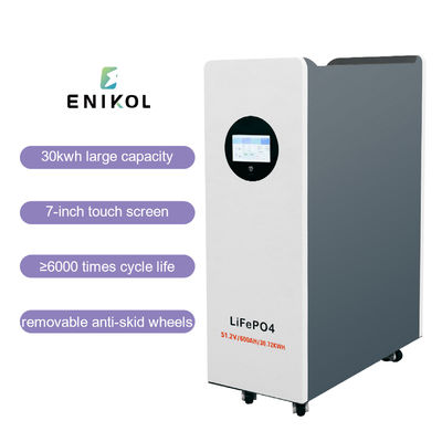 Alta capacità 30kwh Immagazzinamento di energia 48V Batteria solare di litio 51.2v 600ah Batteria Lifepo4